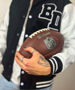 Bigdrip Streetwear Varsity Jacket Schwarz Weiß Unisex