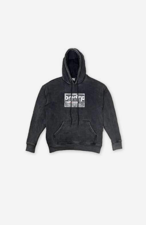 Bigdrip Oversized Childhood-Tape Hoodie – Washed Grey